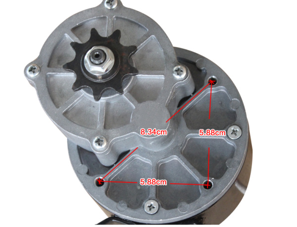 Электродвигатель с редуктором 36в 350вт